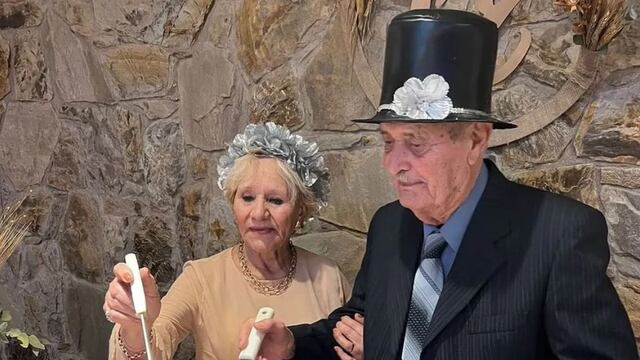 A sus 90 y 83 años, apostaron al amor y se casaron en Carlos Paz.