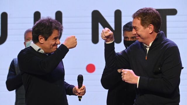 Manes y Santilli, los ganadores de la Provincia. (Foto: Clarín)