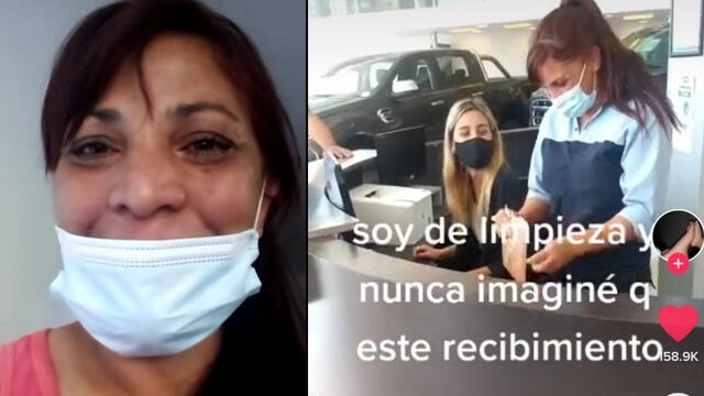 Una empleada de limpieza lloró con el increíble regalo de sus compañeros