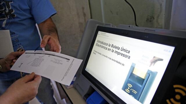 Voto. El sistema electrónico se usará también en Carlos Paz (Gentileza La Nación)