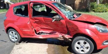 Una mujer herida tras accidente vial en Posadas.
