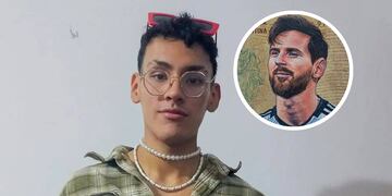 Mauro Marcos dibuja increíble, intervino un billete con la cara de Messi y se volvió viral.
