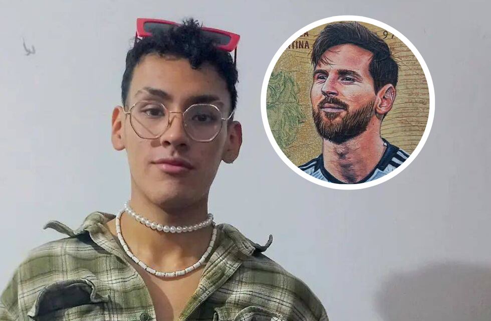 Conocé a Mauro, el artista jujeño que se volvió viral por inmortalizar a Lionel Messi en un billete