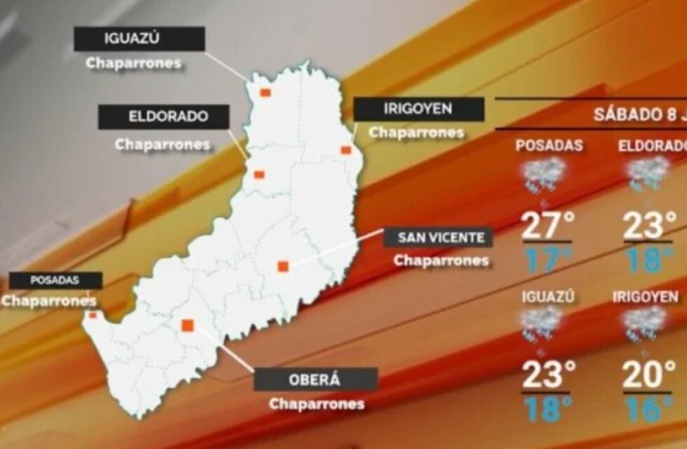 Sábado con cielo nublado y fresco en Misiones