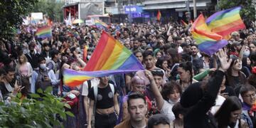 La marcha del Orgullo, por las calles de Córdoba (Foto / Facundo Luque).