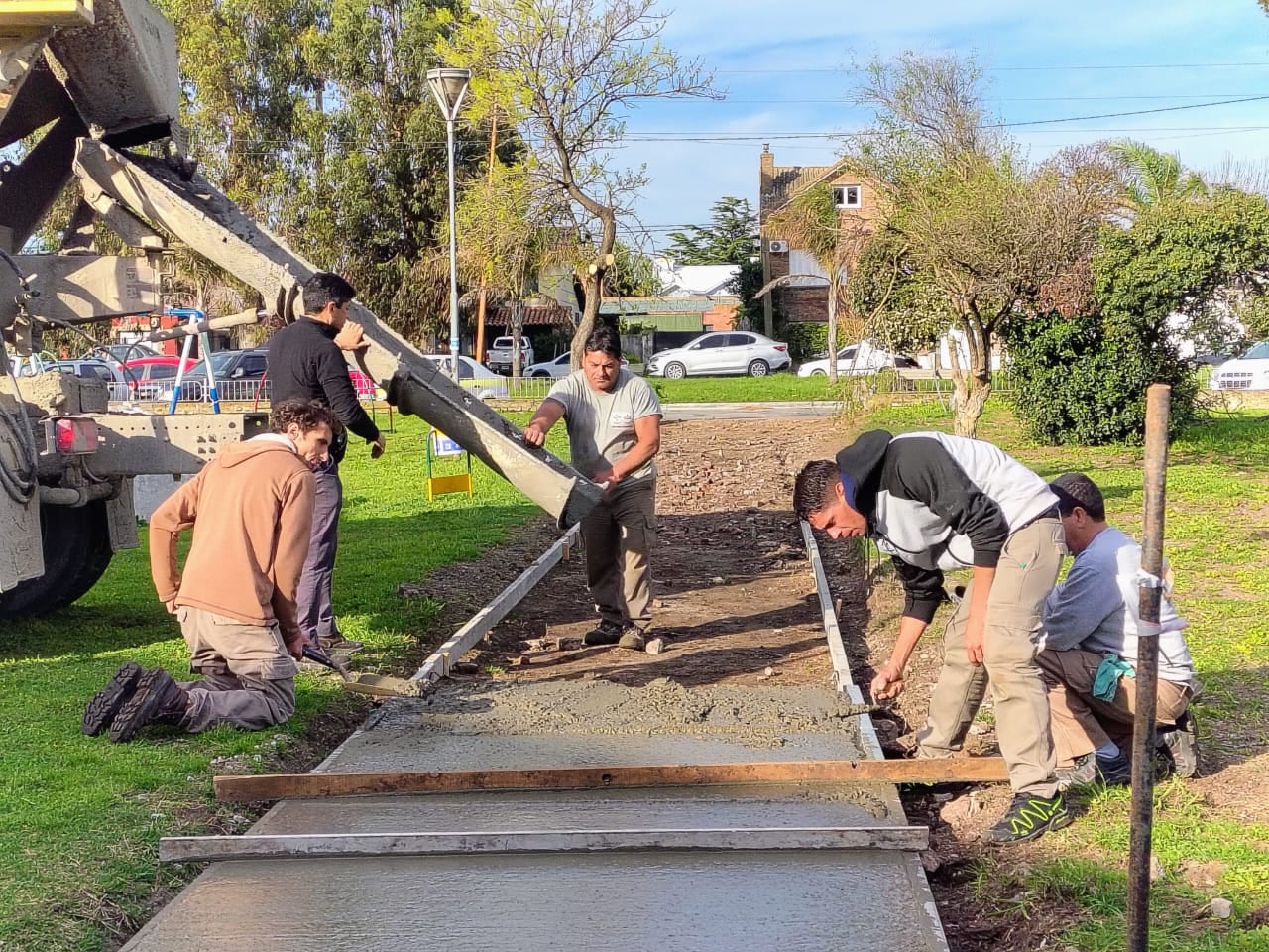 Se realizó la pavimentación del acceso a Pediatría del Centro Municipal de Salud de Tres Arroyos