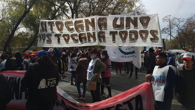 Organizaciones sociales de Jujuy marcharon contra el "hostigamiento del aparato judicial".