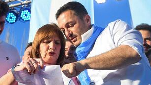 Bullrich y Petri en Mendoza, en cierre de campaña.
