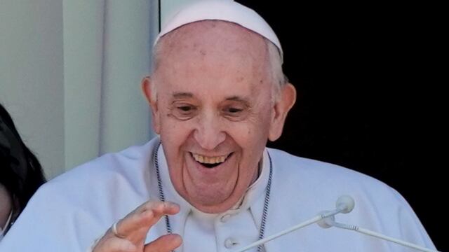 Reapareció el papa Francisco. (AP)