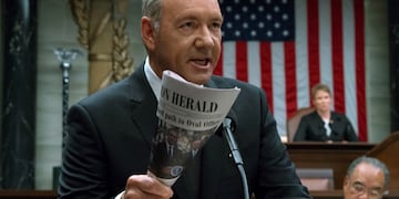 Kevin Spacey como Frank Underwood en "House of cards". (Netflix)
