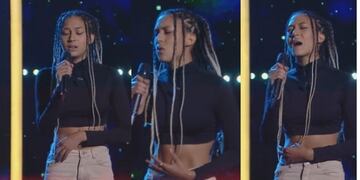 La cordobesa sorprendió a Lali con su blues.