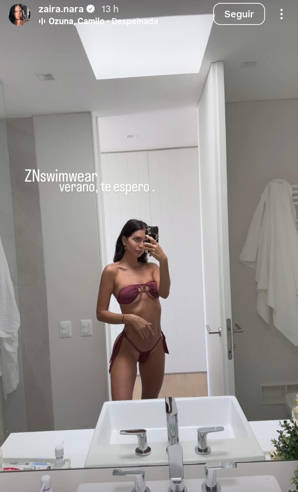 Zaira Nara se sumó a la tendencia de la bikini muy diminuta y desafió los límites de la censura: “Verano te espero”