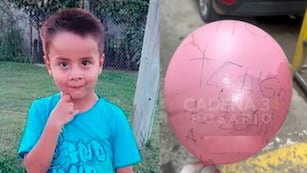 El globo que apareció en el caso Loan Peña.