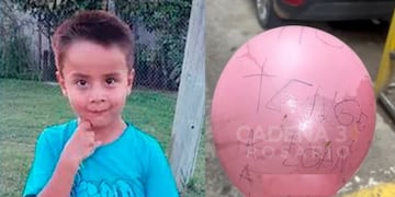 El globo que apareció en el caso Loan Peña.