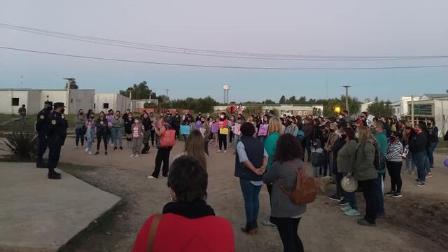 Movilización en Villa Paranacito/Redes Martina López