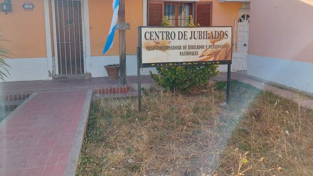 Cerró un centro de Jubilados en San Luis