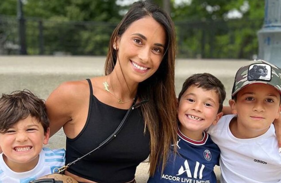 Thiago, Mateo y Ciro sorprendieron a Antonela Roccuzzo con una emotivo mensaje: “Lo mejor del mundo”