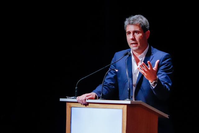 Uñac encabezó el acto lanzamiento en la Sala Auditoriúm del Teatro del Bicentenario