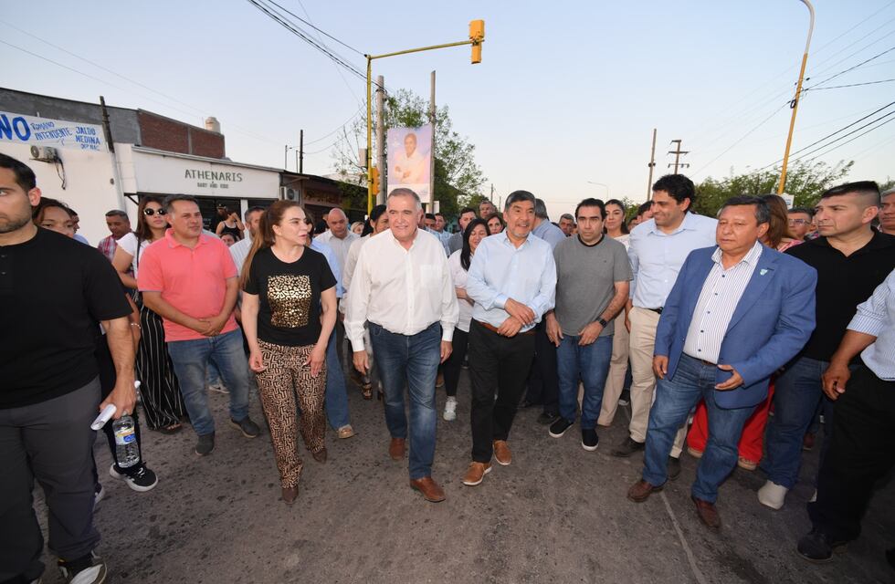 “La gestión no se para”: Jaldo en Alberdi