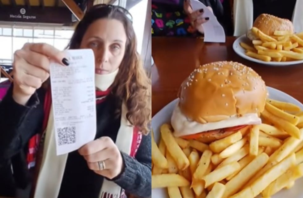 Pidieron dos hamburguesas con papas, un agua y una gaseosa en Bariloche y les cobraron esto: “Durísimo”