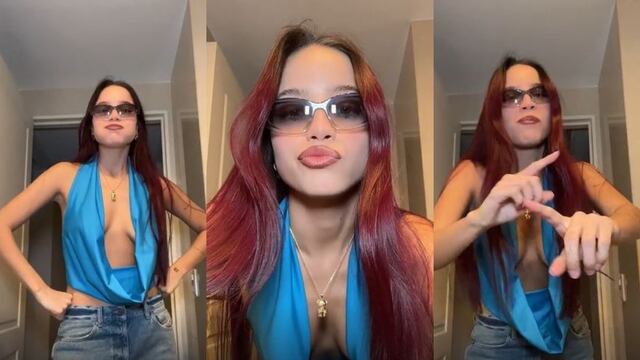 El divertido blooper de Emilia Mernes mientras hacía el trend de “Jagger” en TikTok