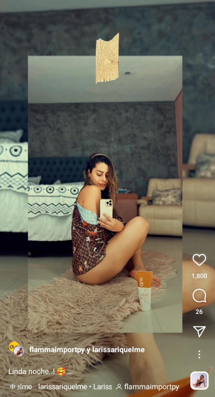 La modelo cautva en las redes sociales