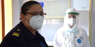 Rosana del Valle Martínez Quinteros lleva 28 de sus 46 años dedicados a su vida en la Armada Argentina