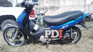 La moto con pedido de secuestro que estaba en el Corralón