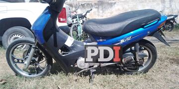 La moto con pedido de secuestro que estaba en el Corralón