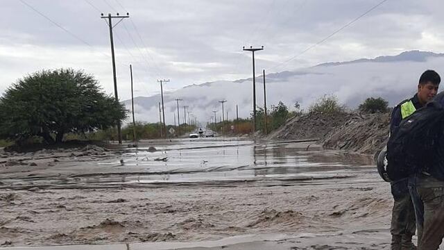 Así quedó la ruta que conduce a Animaná después de la tormenta en Salta
