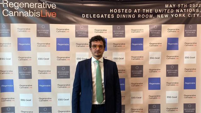 El presidente de Cannava SE, Gastón Morales, fue el único participante argentino en la conferencia sobre desarrollo sostenible del cannabis medicinal y el cáñamo realizada en Nueva York.