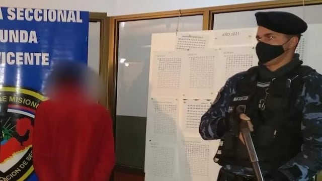 Terminó detenido tras intentan robar dinero y objetos del interior de un vehículo en San Vicente.