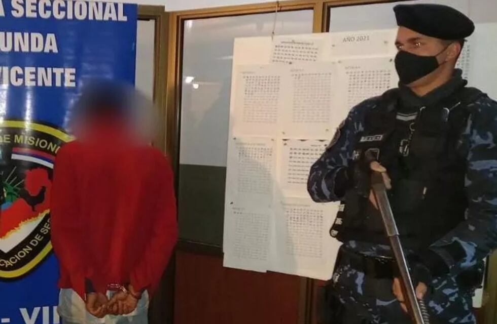 Terminó detenido tras intentan robar dinero y objetos del interior de un vehículo en San Vicente