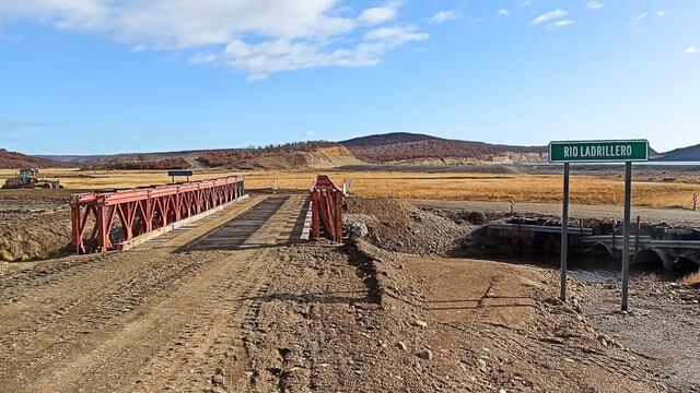 Tierra del Fuego: reforzaron la conexión vial con el cambio de puente en la ruta nacional “A”