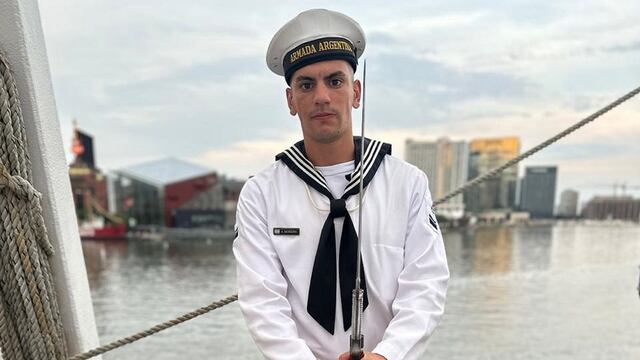 Cabo Primero de la Armada Argentina Sebastián Moreira