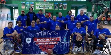 DUBa con el puntaltense Leo Sarraúa ganó el primer cuadrangular del año en básquet en silla de ruedas.