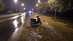 Una mujer que circulaba en una motocicleta, chocó contra un caballo y murió.