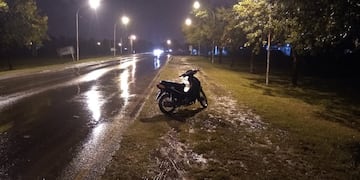 Una mujer que circulaba en una motocicleta, chocó contra un caballo y murió.