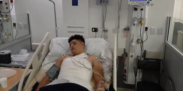 Juan Manuel continúa internado en el Hospital Marcial Quiroga.