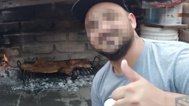 Imagen del carnicero detenido tomada de las redes sociales. Gentileza Los Andes