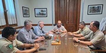 Sánchez se reunió con autoridades del CPR de Tres Arroyos
