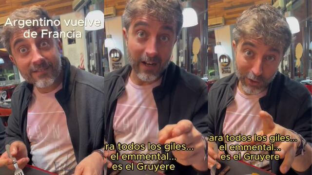 Argentino volvió al país de Francia, probó un postre que no conseguía y su reacción fue viral en TikTok