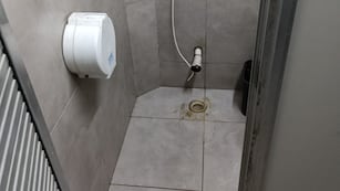El sujeto ingresó al baño y sacó el inodoro de la estación de servicio en Córdoba.