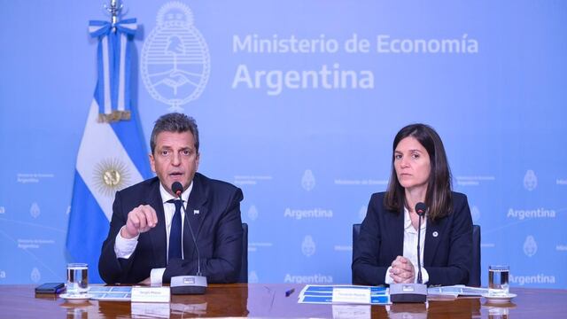 Sergio Massa y Fernanda Raverta. Foto: Prensa Ministerio de Economía