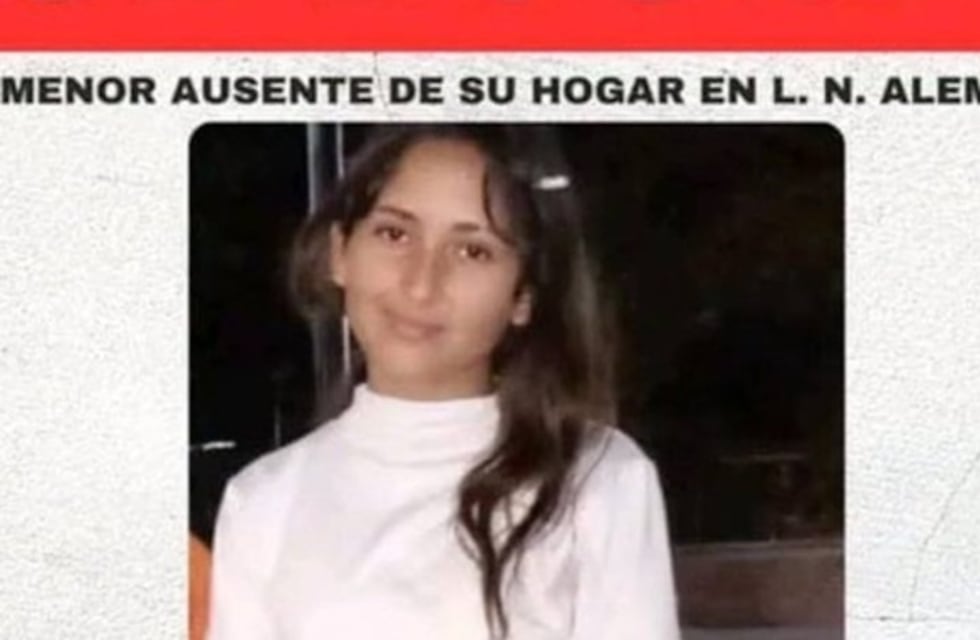 Buscan a una adolescente de 14 años desaparecida en Alem desde el martes
