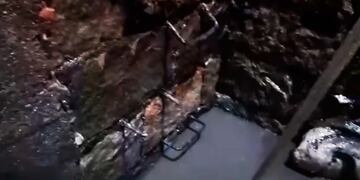 Dique Las Galerías, Cosquín. Imagen tomada del video del municipio.