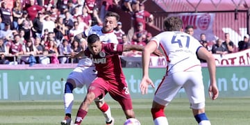 Lanús le está ganando 1 a 0 a San Lorenzo. Foto: @ClubLanus
