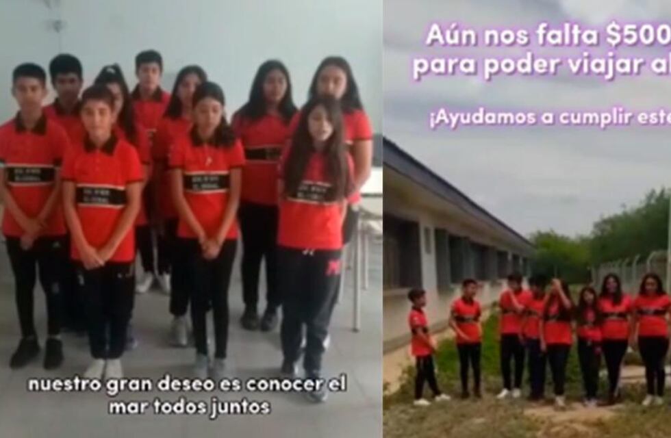 Estudiantes santiagueños de una escuela rural, organizaron una emotiva campaña para cumplir su sueño de conocer el mar