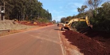 Se realizan obras sobre la Ruta Provincial N°19.