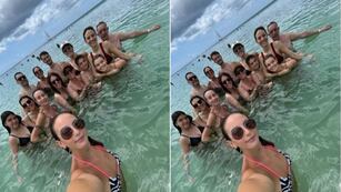 Roberto y sus 10 nietos en un hermoso viaje.